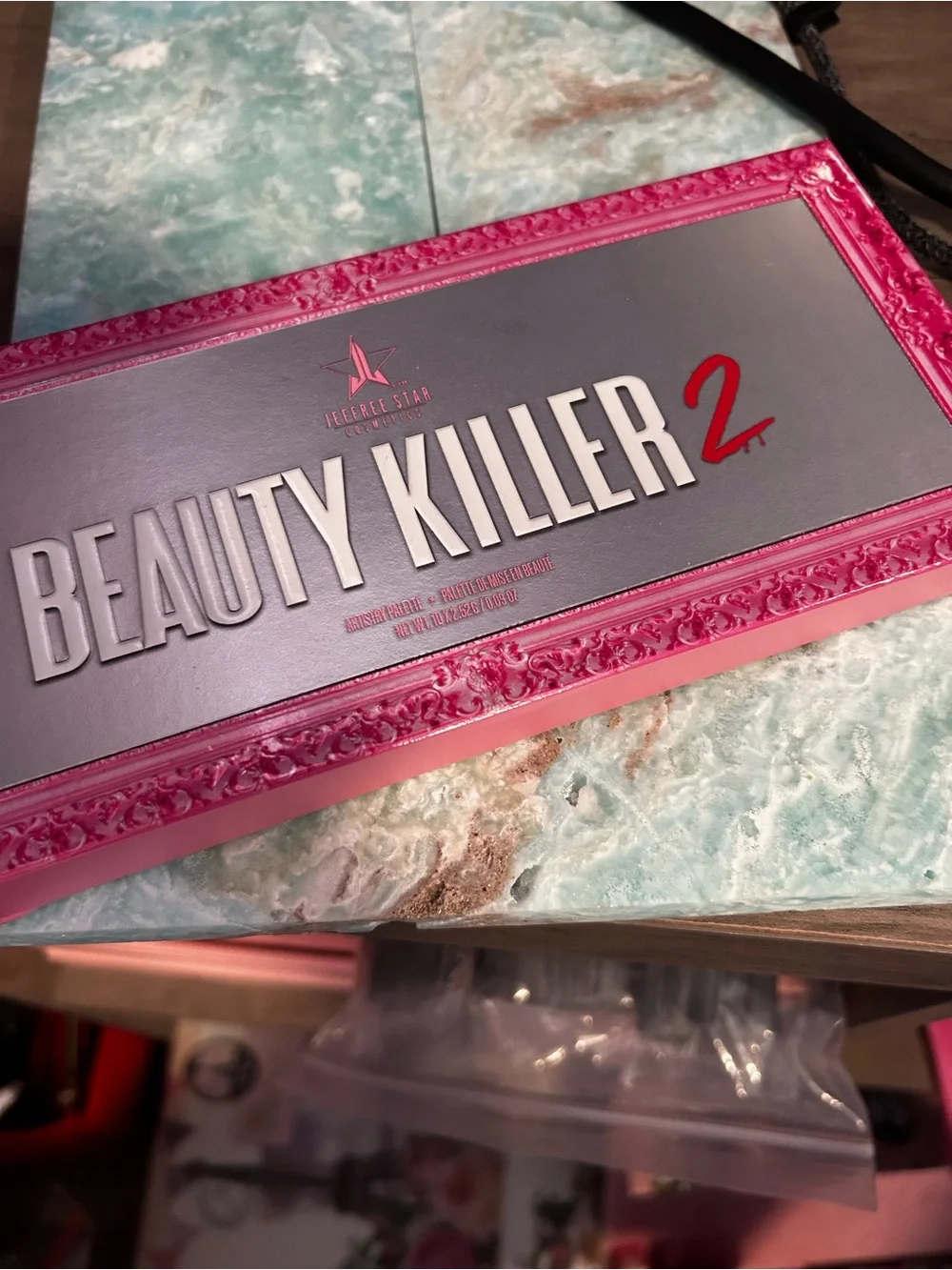 Jeffree Star Beauty Killer 2 Eyeshadow Palette - Pink, Gray, Red Accents
